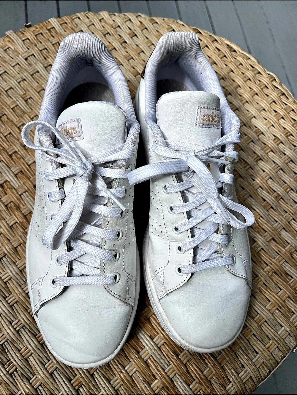 Adidas Adidas Advantage Sneaker Women's White & Brown Sneakers